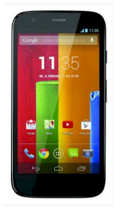 Motorola Moto G Dual SIM 8GB Black front Cyan back