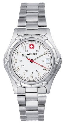 Wenger Men's 70109 Standard Issue White Dial Steel Bracelet Watch