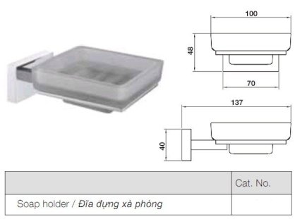 Đĩa đựng xà phòng Hafele 34050