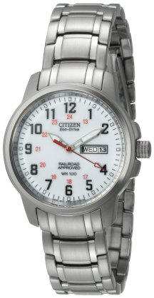 Citizen Men's BM8180-54A Eco-Drive Railroad Stainless Steel Watch