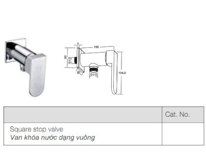 Van khóa nước Hafele 25001