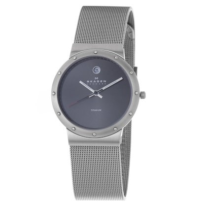 Skagen Men's 530LTTMM1 Titanium Grey Dial Titanium Watch