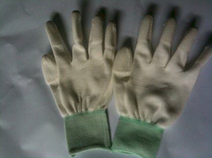 Găng tay sợi phủ PU ngón tay Hàn Quốc (Size M)