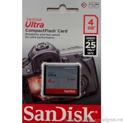 Sandisk Ultra CF 4GB (167X - 25Mb/s)
