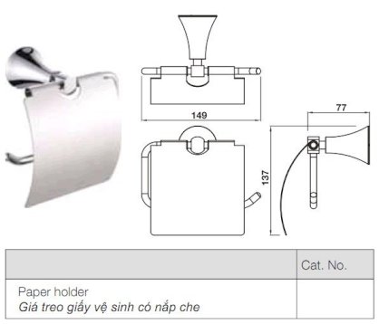 Giá treo giấy vệ sinh Hafele 34640