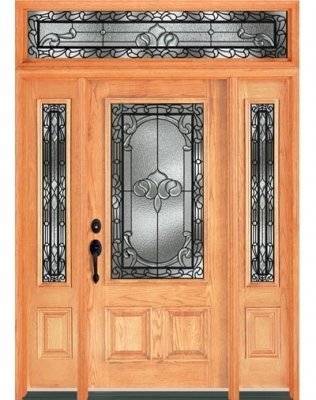 Cửa chính gỗ Tần Bì (Ash Wood Door) 3 cánh MS 010