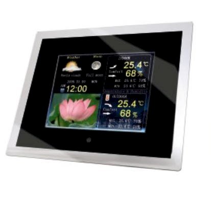 Khung ảnh kỹ thuật số Hama Digital Photo Frame with Weather Station 8 inch (00090923)