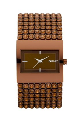 Đồng hồ DKNY Watch, Women's Brown Ion Plated Stainless Steel and Crystal Accent Bracelet NY8396