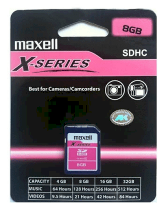 Maxell X-Series SDHC 2GB Class 4