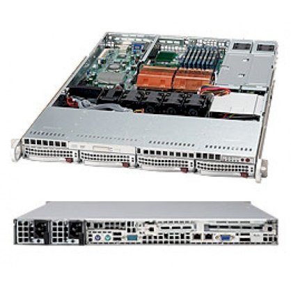 Supermicro CSE-815S-R650B Black 1U Rackmount Server