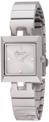 Kenneth Cole New York Women's KC4733 Digi-Tech Digital Roller-Ball White Ceramic Bracelet Watch