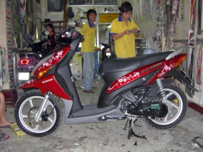 Dán decal xe Honda Click Cli010