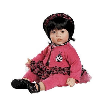Adora Ruffle Bug Black Hair with Brown Eyes 20 Inch Baby Doll