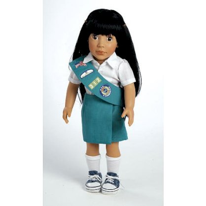 Adora Ava Jr. Girl Scout 18 inch Doll Ensemble - Black Hair/Brown Eyes