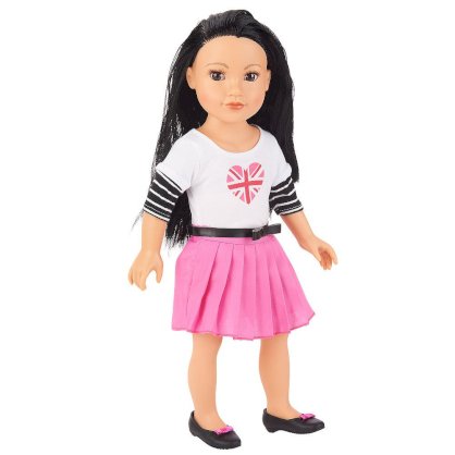 Journey Girls 18 inch London Doll - Callie (Union Jack Shirt and Pink Skirt)