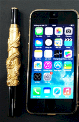 Apple iPhone 5S Khảm rồng đúc vàng nguyên khối