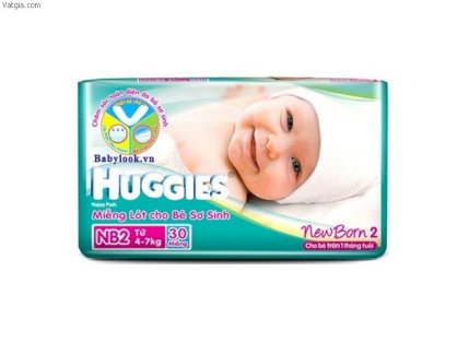 Miếng lót Huggies Newborn 2 (30 miếng() trẻ 4-7kg