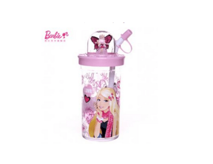 Bình uống nước có ống hút Barbie BPL-1057, dung tích 500ml