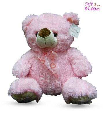 Soft Buddies Pink Soft Teddy - 49 cm