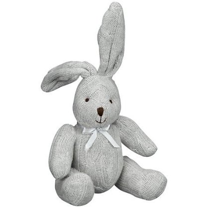  John Lewis Cable Knit Rabbit, Grey