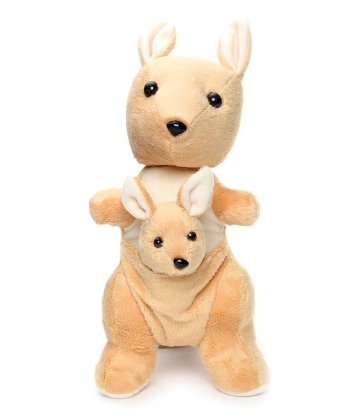 Tickles Beige Kangroo Mother with Baby - 20.32 cm