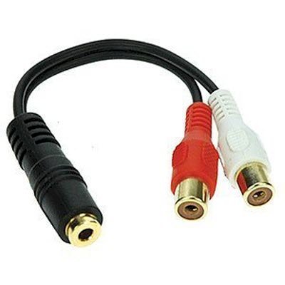 3.5mm Jack to 2-RCA Jacks Audio Adapter UC-SM-2RCA-M