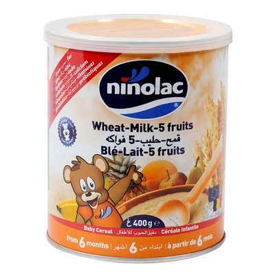 Bột Ninolac lúa mì, 5 trái cây-400g