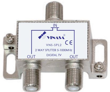 Bộ chia 2 đường 2 way splitter VNS SPL2 VINASA