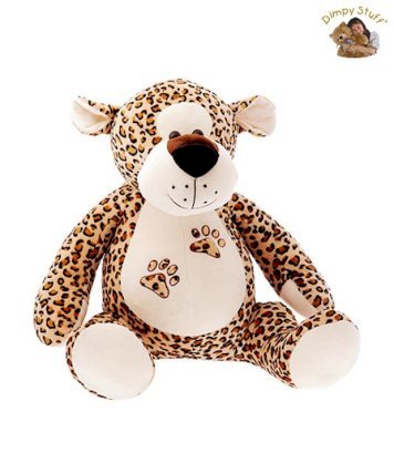 Dimpy Stuff Cute Cream With Brown Spots Leopard Soft Toy-46 cm