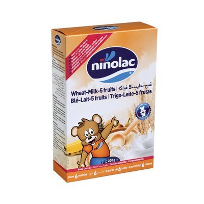 Bột Ninolac lúa mì, 5 loại trái cây-200g