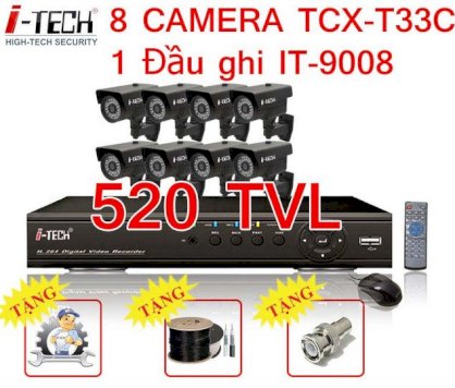 Bộ camera giám sát nhà xưởng i-Tech 22-8K
