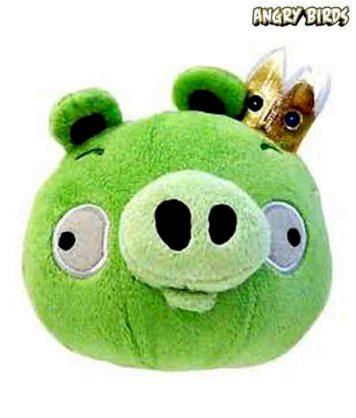 Angry Birds 8 Inch Green King's Pig With Sound