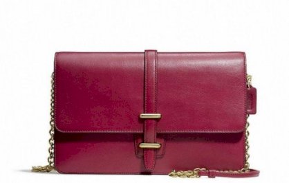 Túi xách da coach leather slim clutch - f50509 