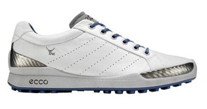 ECCO Men's Biom Hybrid Golf Shoes (White/Royal)