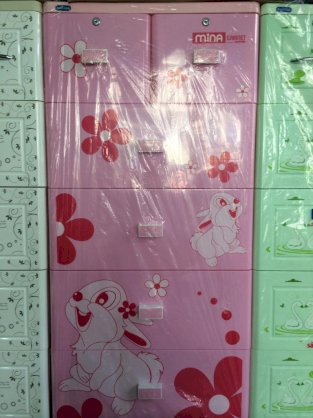 Tủ đựng đồ trẻ em Mina (3 tầng 4 ngăn) - Tủ nhựa Duy Tân