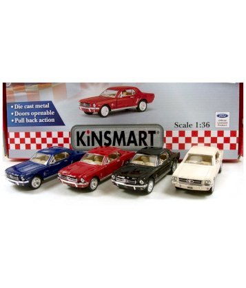 Kinsmart 1:36 Scale 1964 1/2 Ford Mustang- Set Of 4