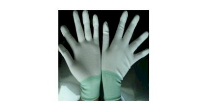 Găng tay nylon phòng sạch có PU phủ đầu ngón tay CR0418