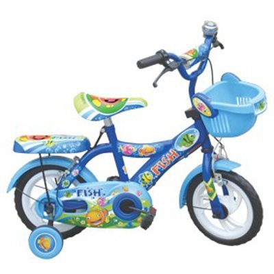 Xe đạp trẻ em 2 bánh Nhựa chợ lớn Fish màu xanh M905, cho trẻ từ 4~6 tuổi