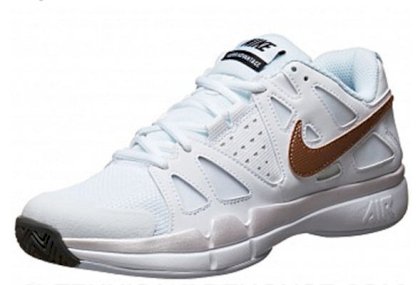 Nike Air Vapor Advantage White/Bronze Women's Shoe