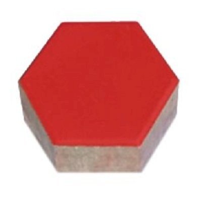 Gạch lục giác màu đỏ 160x160x60mm