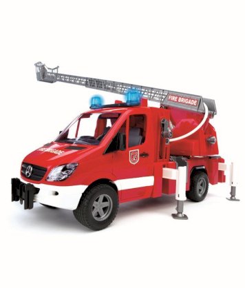 Bruder 1:16 Scale Mercedes Benz Sprinter Fire Engine With Ladder, Waterpump, L & S Module