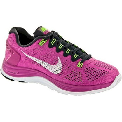  Nike Lunarglide+ 5 Women's Club Pink/White/Gridiron/Flash Lime