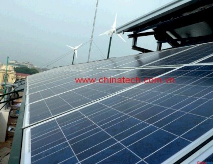 Hệ thống phát điện bằng gió và pin mặt trời Chinatech 4.8KW
