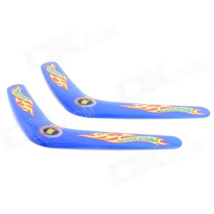 Sports V-Style Outdoor Flying Boomerang - Blue (2 PCS)