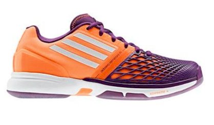 Adidas Womens Adizero Tempaia 3 Tennis Shoes- Purple/Orange 