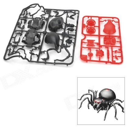 DIY ABS Salt Water 8-Foot Spider w/ Assembly Part - Black + Red