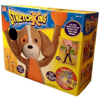Stretchkins Dog Life-size Plush Toy That You Can Play, Dance, Exercise and Have Fun With