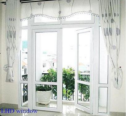 Cửa đi nhựa lõi thép 2 cánh mở quay PHN19