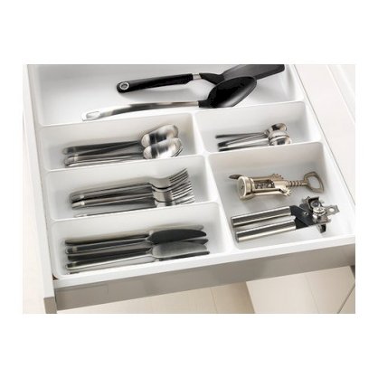 Khay chia ngăn kéo tủ bếp  STÖDJA/  Cutlery tray, white - Ikea, Thụy Điển