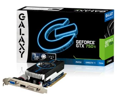 Galaxy GeForce GTX750Ti OC Slim 1GB (NVIDIA GeForce GTX750 Ti, 1GB GDDR5, 128 bit, PCI Express 3.0)